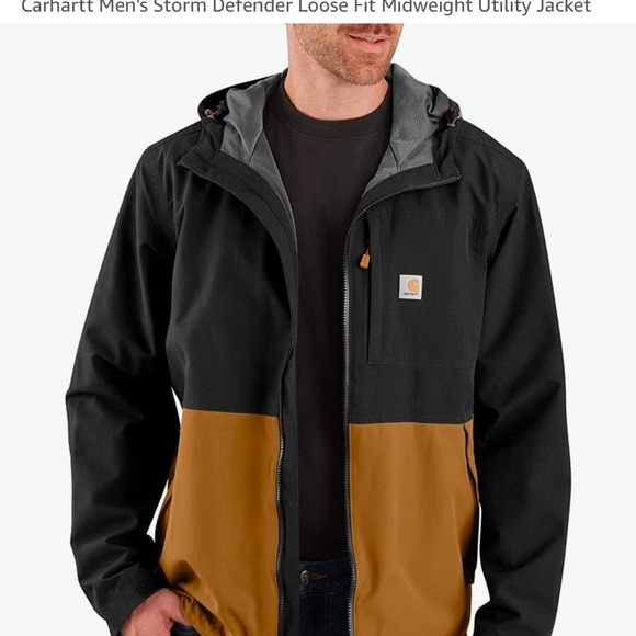 carhartt storm defender midweight utility rain jacket (men’s sizing) - Picture 1 of 2